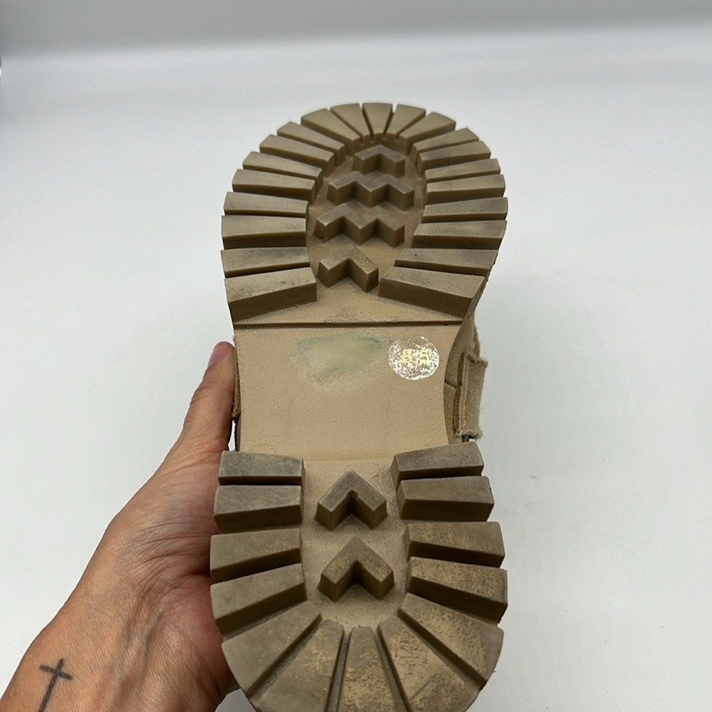 Steve Madden - Lila Taupe Suede Slip On Rounded Close Toe Chunky Loafer Size 8.5 - Picture 8 of 13